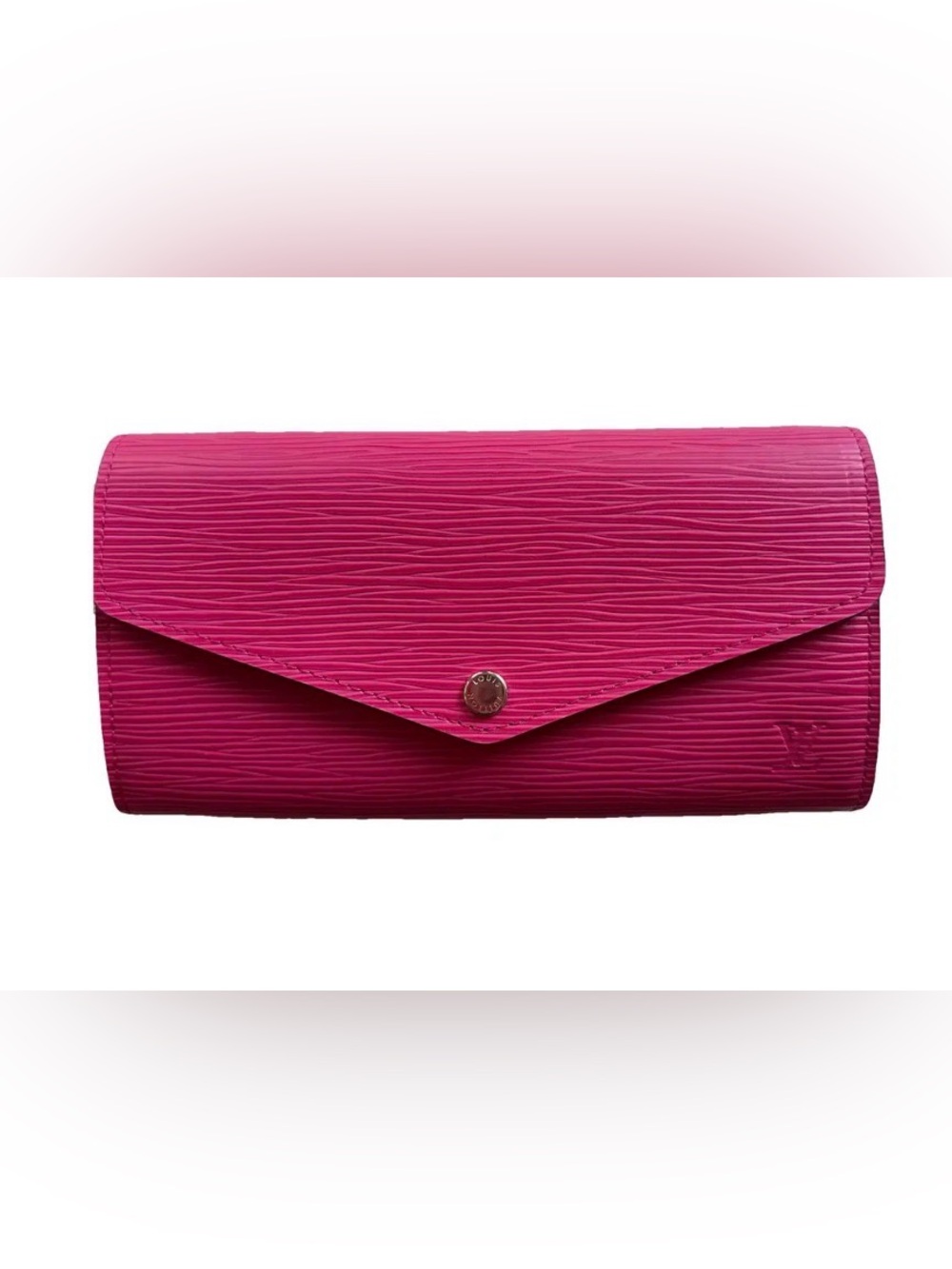 Louis Vuitton Pink Epi Leather Envelope Wallet
